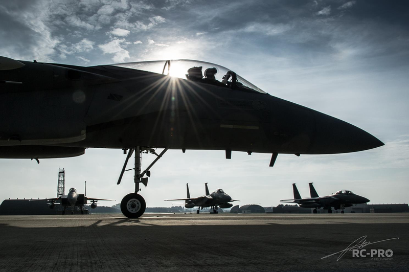 Illustration for article titled This Photo Tour Of The USAF's "Grim Reapers" F-15 Squadron Will Give You Shivers